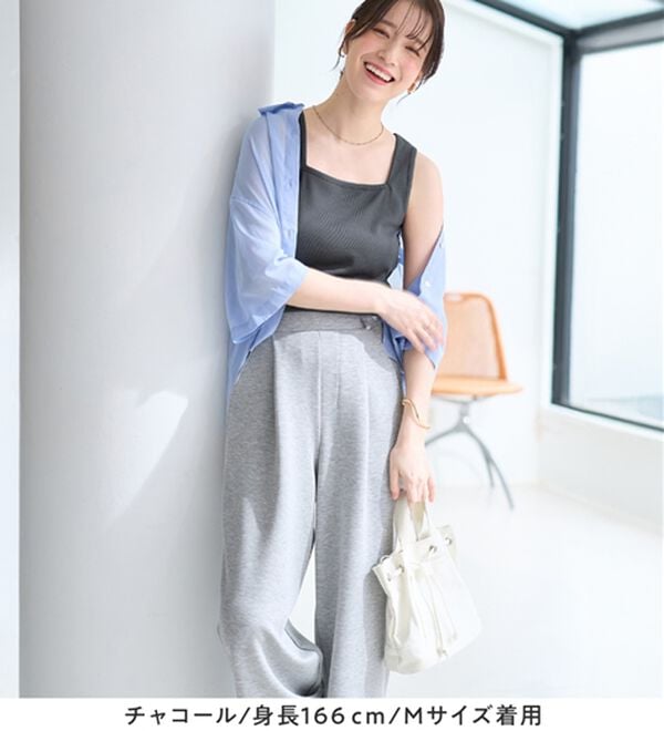 Viola e Viola（ヴィオラ エ ヴィオラ）の「保冷剤ポケット付スクエアタンクトップ（タンクトップ・キャミソール）」｜詳細画像