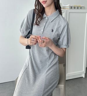 GeeRA（ジーラ）の「【Ｕ．Ｓ．ＰＯＬＯＡＳＳＮ】ポロ衿ワンピ―ス（その他ワンピース）」｜モクグレータイト