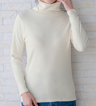LAVIENNE（ラヴィエンヌ）の「超・暖　吸湿発熱　素肌よろこぶ綿１００％あったかインナー　タートルネックインナー（肌着・インナーウェア）」