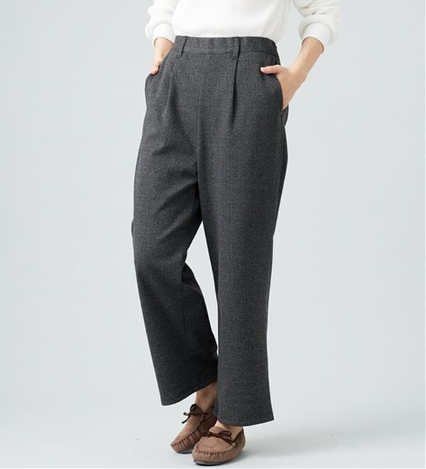 BELLUNA（ベルーナ）の「ウール調ふっくらワイドパンツ（ワイドパンツ・ガウチョ）」｜詳細画像