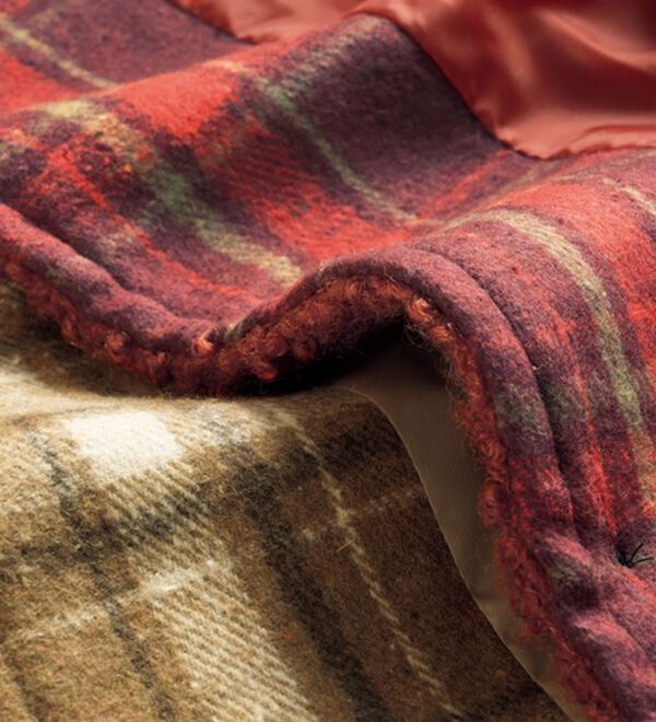 ルフラン（ルフラン）の「軽くて暖か裏チェックコート（ロングコート）」｜詳細画像