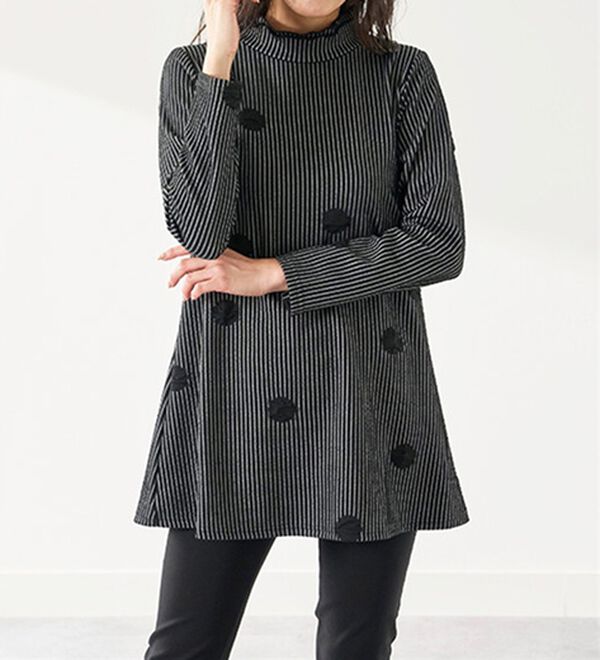 BELLUNA（ベルーナ）の「華やかふくれジャカードチュニック（チュニック）」｜詳細画像