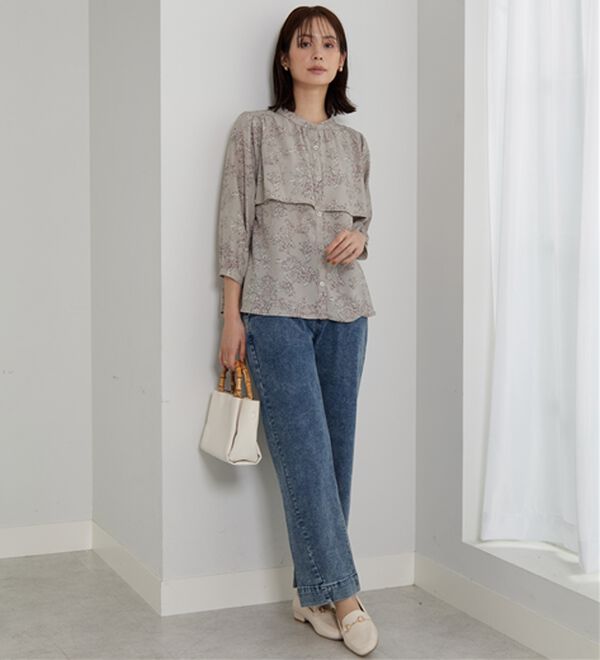 BELLUNA（ベルーナ）の「ケープ風デザインブラウス（ブラウス）」｜詳細画像