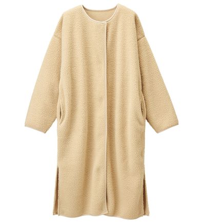 RANAN（ラナン）の「ノーカラーボアコート（ロングコート）」