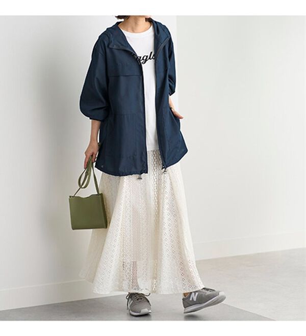 BELLUNA（ベルーナ）の「シアー素材ポケッタブルパーカー（パーカー）」｜詳細画像