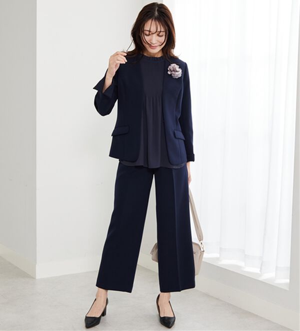 BELLUNA（ベルーナ）の「【新色追加】〈セレモニースタイル〉細プリーツデザインブラウス（ブラウス）」｜詳細画像