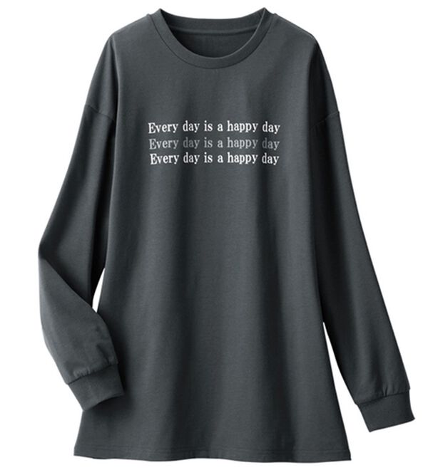 ルフラン（ルフラン）の「【４色組】ミニマル英字プルオーバー（カットソー）」｜詳細画像