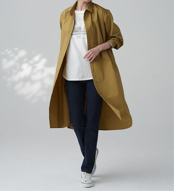 BELLUNA（ベルーナ）の「＜ＳＯＬＯＴＥＸ（Ｒ）＞ストレッチシャツワンピース（シャツワンピース）」｜詳細画像