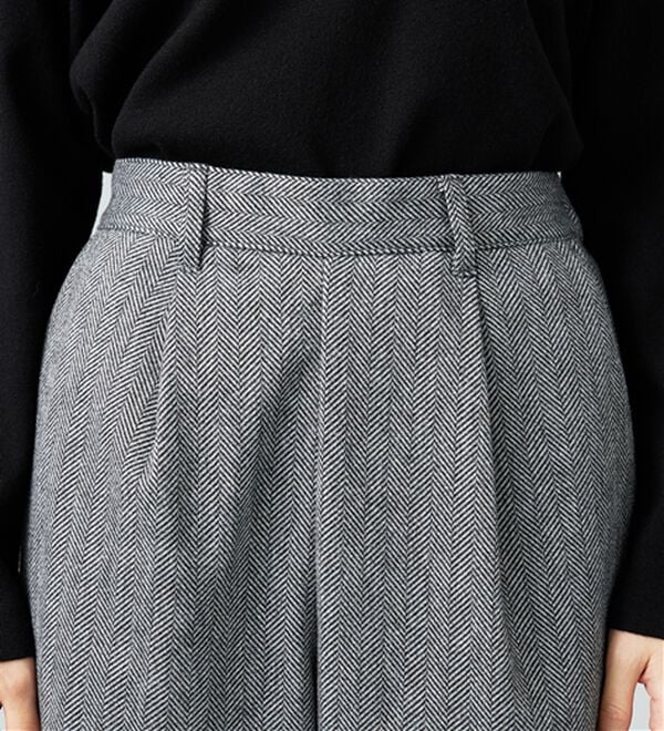 BELLUNA（ベルーナ）の「ウール調ふっくらワイドパンツ（ワイドパンツ・ガウチョ）」｜詳細画像