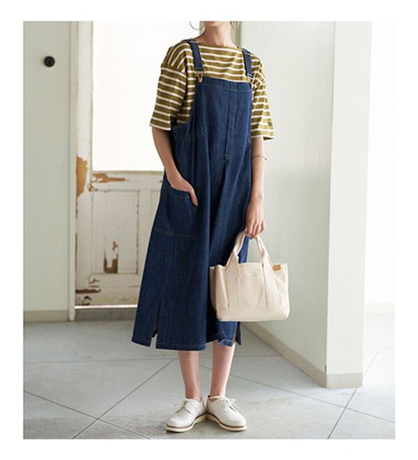 BELLUNA（ベルーナ）の「大人のデニム素材サロペット（ジャンパースカート）」｜詳細画像