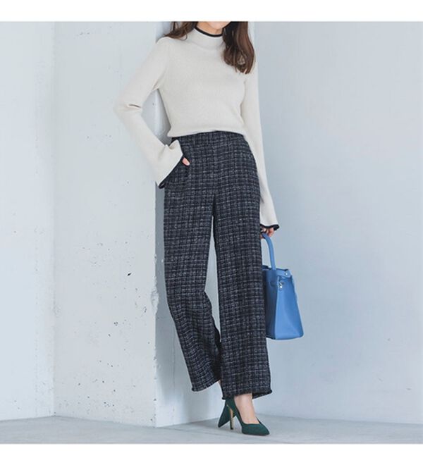 RANAN（ラナン）の「ツイードワイドパンツ（フルレングスパンツ）」｜詳細画像