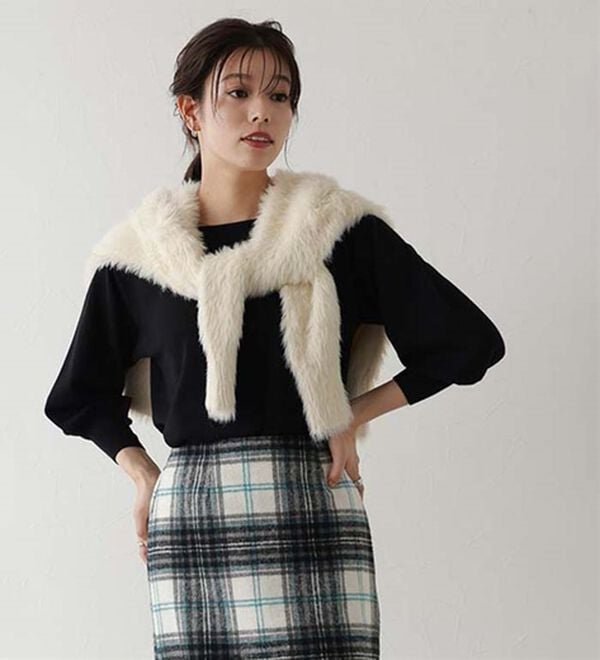 Pierrot（ピエロ）の「シャギーニットカーディガン（ニットカーディガン）」｜詳細画像