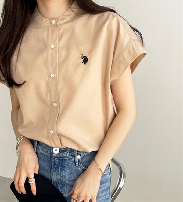 GeeRA（ジーラ）の「【ＵＳ．ＰＯＬＯ．ＡＳＳＮ】フレンチスリーブシャツ（シャツ）」｜詳細画像