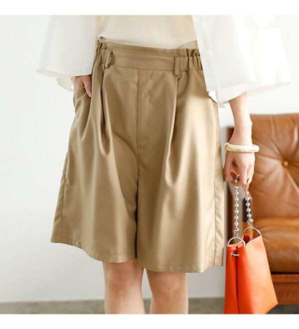 GeeRA（ジーラ）の「ハイウエストハーフパンツ（その他パンツ）」｜詳細画像