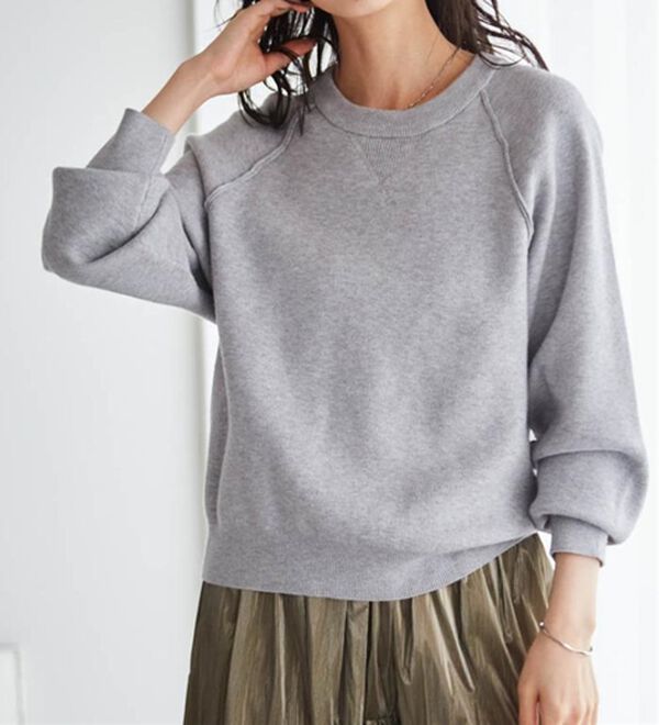 RANAN（ラナン）の「パチパチしにくい！大人のきれいめトレーナーニット（ニット・セーター）」｜詳細画像