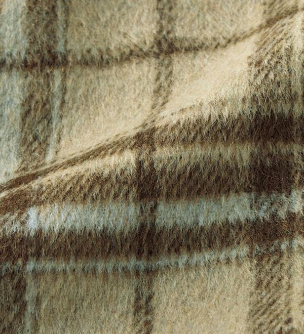 ルフラン（ルフラン）の「ウール混チェックフーディーコート（ハーフコート）」｜詳細画像