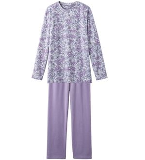 「ふわふわフリースのおうちパジャマ（パジャマ・ルームウェア）」｜ラベンダー