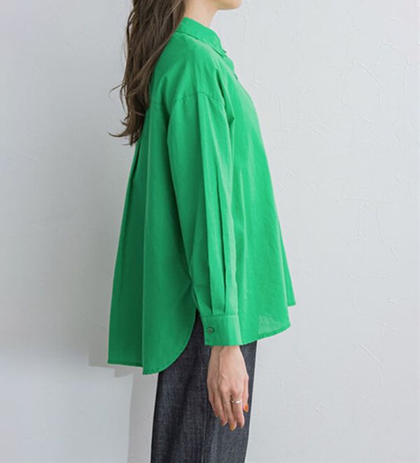 Pierrot（ピエロ）の「綿１００％オーバーサイズシャツ（シャツ）」｜詳細画像