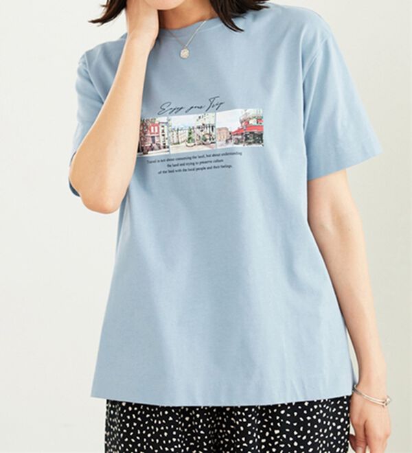 BELLUNA（ベルーナ）の「ヒンヤリ！綿１００％大人フォトプリントＴシャツ（Tシャツ）」｜詳細画像