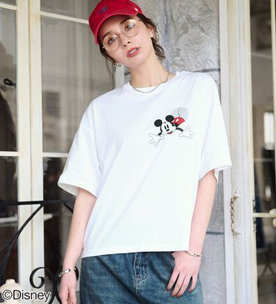 BELLUNA（ベルーナ）の「＜Ｄｉｓｎｅｙ＞綿混素材ゆるっとＴシャツ（カットソー）」