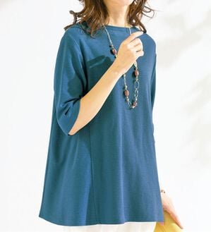 ルフラン（ルフラン）の「汗じみ対策ひんやりマチ付プルオーバー（カットソー）」｜詳細画像