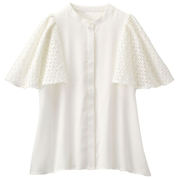 RANAN（ラナン）の「異素材スリーブブラウス（ブラウス）」｜詳細画像