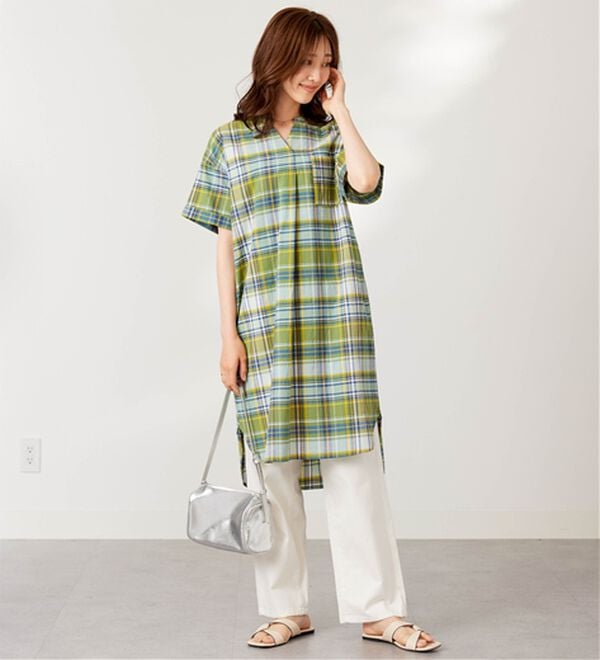 BELLUNA（ベルーナ）の「夏映え！スキッパー衿ワンピース（その他ワンピース）」｜詳細画像