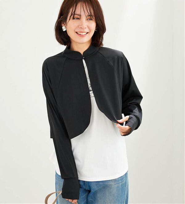 BELLUNA（ベルーナ）の「ヒンヤリ爽快！スタンド衿ボレロ（その他カーディガン）」｜詳細画像