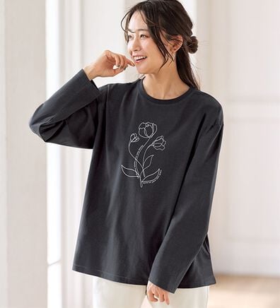 BELLUNA（ベルーナ）の「よれない！大人の長袖Ｔシャツ（カットソー）」