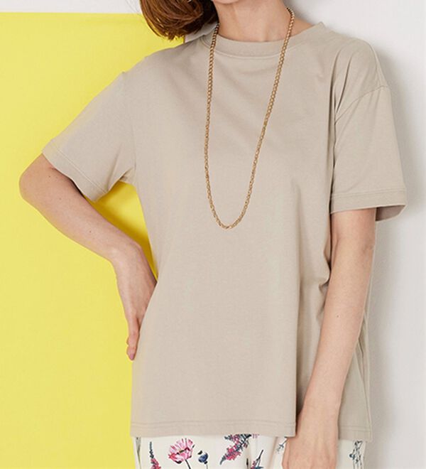 BELLUNA（ベルーナ）の「ヒンヤリ！綿１００％大人顔サマ見えＴシャツ（Tシャツ）」｜詳細画像