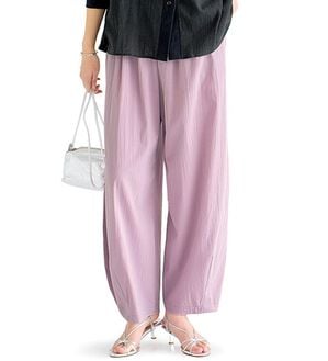 BELLUNA（ベルーナ）の「【初めてでも失敗しにくい！】艶消しシルキーカーブパンツ（ワイドパンツ・ガウチョ）」｜ピンク