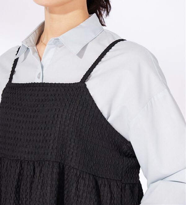 BELLUNA（ベルーナ）の「ジャカード素材ペプラムビスチェ（タンクトップ・キャミソール）」｜詳細画像