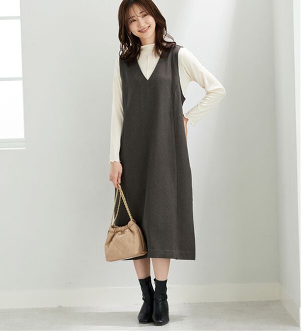 BELLUNA（ベルーナ）の「体型カバージャンパースカート（ジャンパースカート）」｜詳細画像