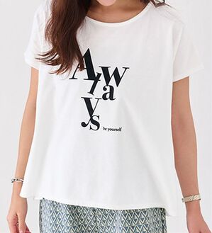 RANAN（ラナン）の「ロゴデザインＴ（Tシャツ）」｜オフホワイト