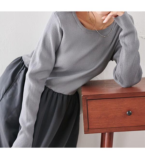 RANAN（ラナン）の「ニットドッキングワンピース（ドッキングワンピース）」｜詳細画像