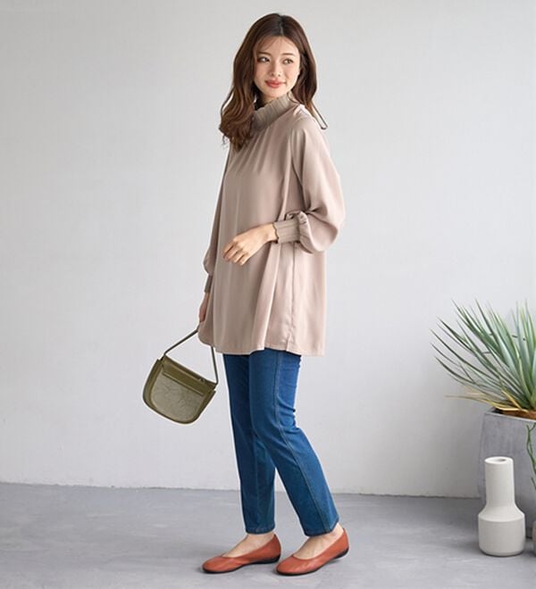 BELLUNA（ベルーナ）の「リブニット使いチュニック（チュニック）」｜詳細画像