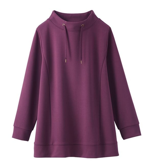 BELLUNA（ベルーナ）の「【新色追加】ワイドネックサイド切替プルオーバー（カットソー）」｜詳細画像