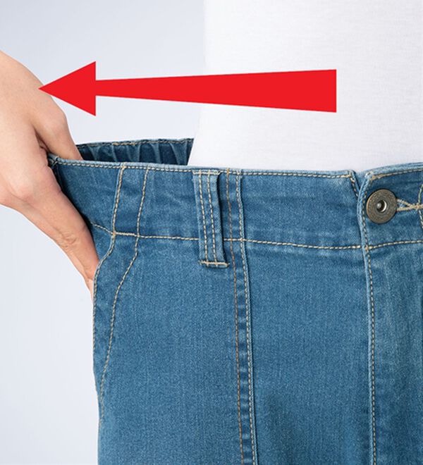 ルフラン（ルフラン）の「【３本組】【ヒヤロン】軽やかデニムひんやりパンツ（フルレングスパンツ）」｜詳細画像