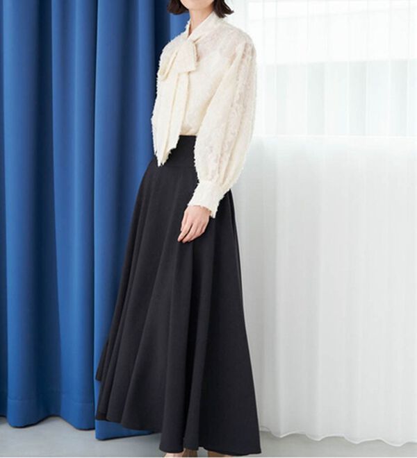 RANAN（ラナン）の「フレアーシルエットハイウエストスカート（ロングスカート）」｜詳細画像