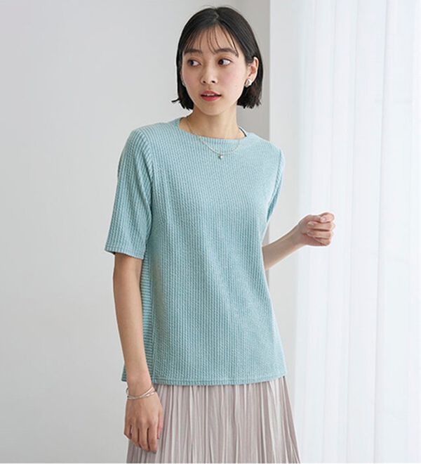 BELLUNA（ベルーナ）の「テンセル（ＴＭ）繊維混ストレッチプルオーバー（カットソー）」｜詳細画像