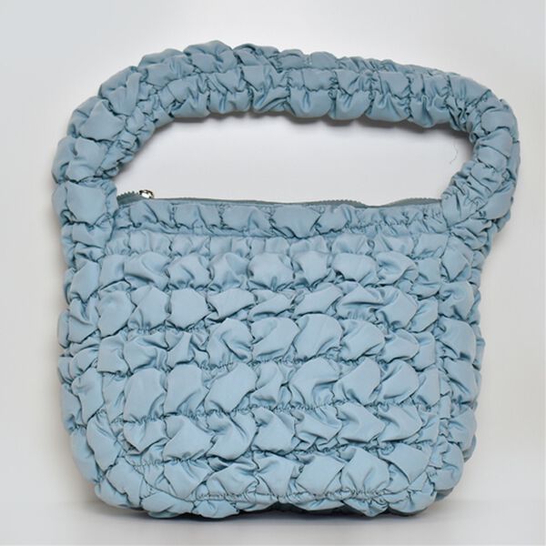 RANAN（ラナン）の「キルティング使いワンショルダーバッグ（ショルダーバッグ）」｜ライトブルー