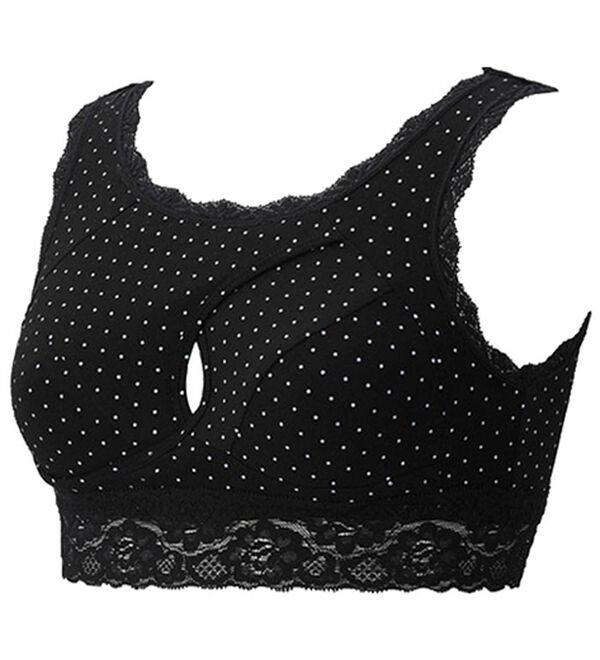LAVIENNE（ラヴィエンヌ）の「ノンストレスブラ（レーシーフィットタイプ）（ブラジャー）」｜ドット