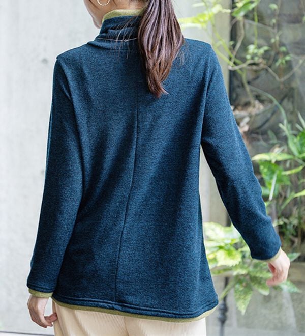 BELLUNA（ベルーナ）の「衿デザイン配色チュニック（チュニック）」｜詳細画像