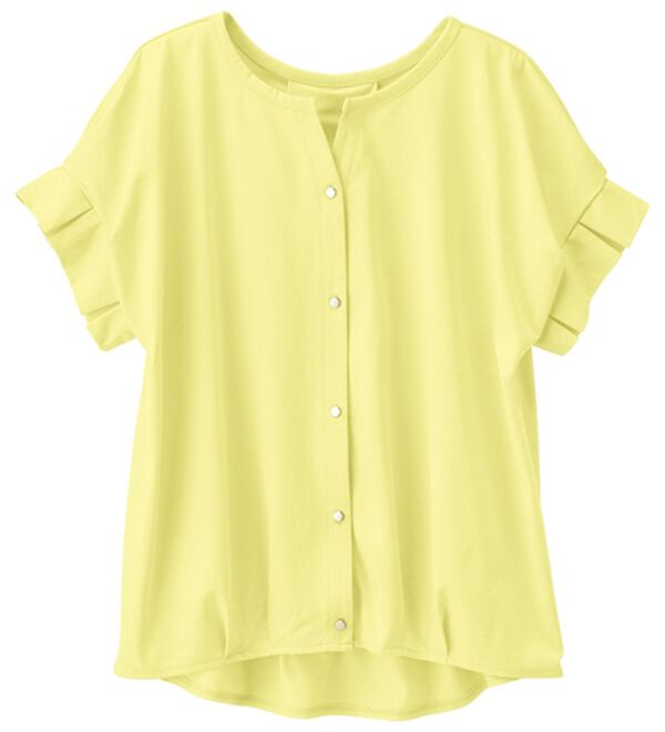 RANAN（ラナン）の「ひんやり！スキッパーカットソーブラウス（カットソー）」｜詳細画像