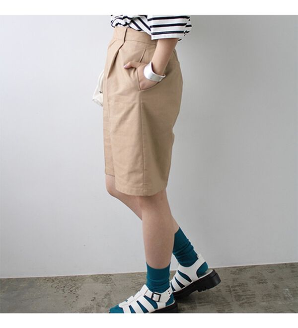 GeeRA（ジーラ）の「リネンライクハーフパンツ（その他パンツ）」｜詳細画像