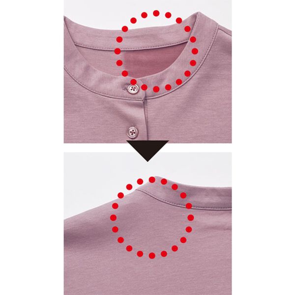 BELLUNA（ベルーナ）の「抗菌防臭汗じみ対策シャツ見えチュニック（チュニック）」｜詳細画像