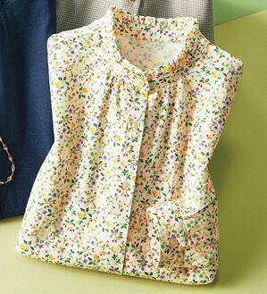 ルフラン（ルフラン）の「選べる♪綿１００％フリル衿ブラウス（ブラウス）」｜フルーツ