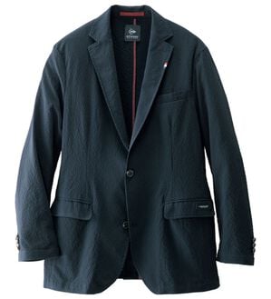 「＜ダンロップ・リファインド＞さらに軽量！軽快サッカーテーラード（メンズシャツ）」｜ネイビー