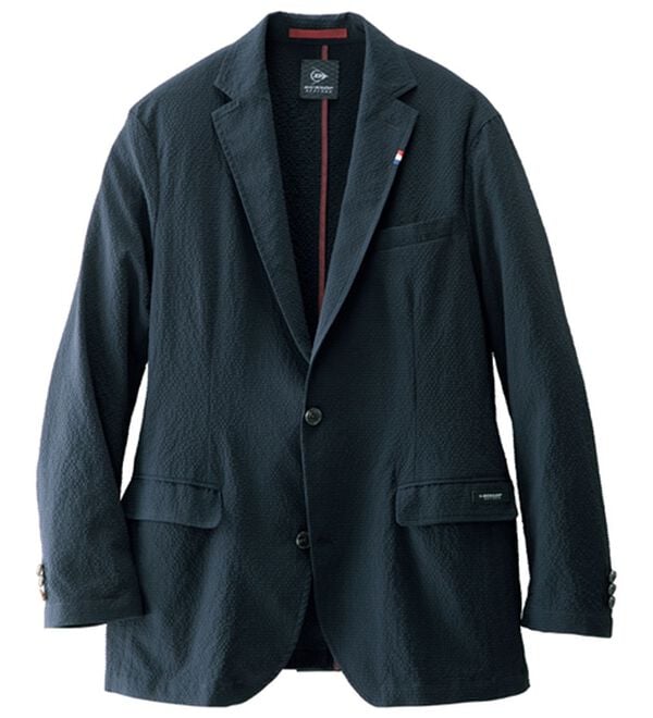 「＜ダンロップ・リファインド＞さらに軽量！軽快サッカーテーラード（メンズシャツ）」｜ネイビー