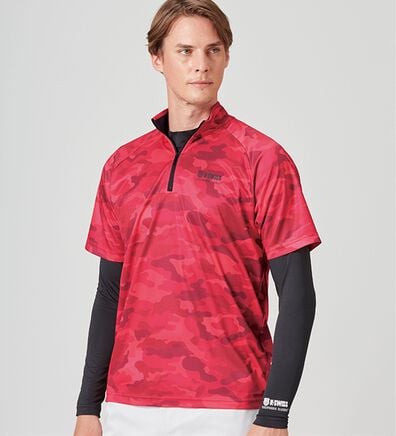 「ケー・スイス　コーデ済インナー付ハーフジップ（メンズスポーツウェア（トップス））」
